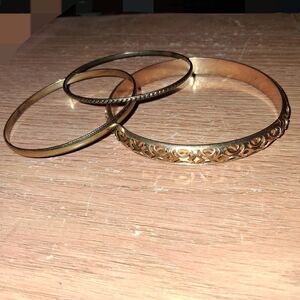 Elegant Gold Bangle Set